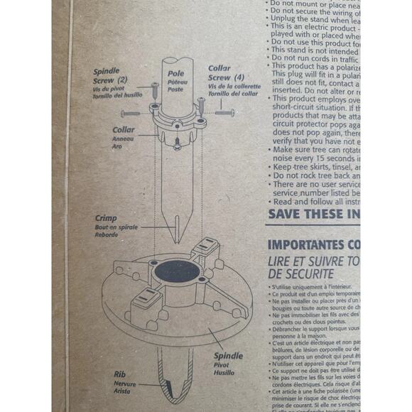 EZ Rotating Christmas Tree Stand Rotates 360° For Artificial Trees Upto 8.5 Feet - Picture 10 of 15